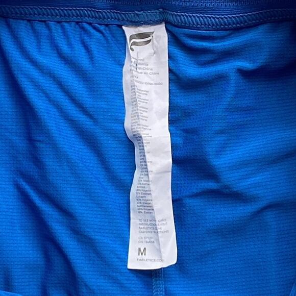 FABLETICS Bright Blue Fundamentals Side Slits Activewear Shorts ~ Men's MEDIUM - Picture 8 of 8
